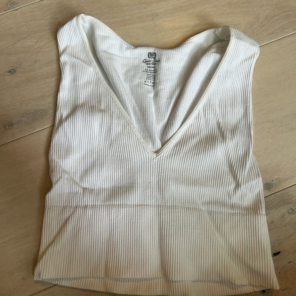 quiet storm ribbed crop top